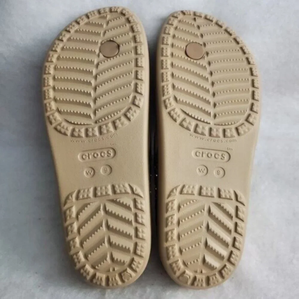 NWT - Crocs Women's Sloane Glitter Flip Flop Wedge Sandals W9 - Picture 7 of 10